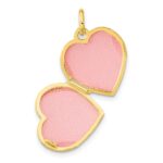 Sterling Silver Gold-tone Polished Filigree Design Heart Locket - Image 5