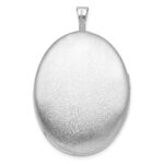 Sterling Silver Rhodium-plated Polished 26x20mm Oval Ash Holder Locket - Image 4