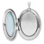 Sterling Silver Rhodium-plated Polished 26x20mm Oval Ash Holder Locket - Image 5