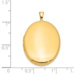 1/20 14K Gold Filled 26mm 2-Frame Oval Locket - Image 4