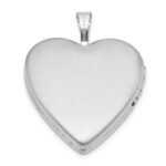 Sterling Silver RH-pl I LOVE YOU TO THE MOON AND.. 20mm Heart Locket - Image 3