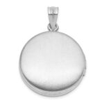 Sterling Silver Rhodium-plated Celtic Knots 20mm Round Locket - Image 3