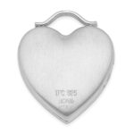 Sterling Silver Rhodium-plated Always On My Mind Forever In My Heart Locket - Image 3