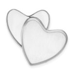 Sterling Silver Rhodium-plated Flower Ash Holder Heart Locket - Image 4