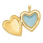 Sterling Silver Gold-tone Floral Cross Ash Holder Heart Locket - Image 3