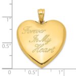 Sterling Silver Gold-tone Forever In My Heart Ash Holder Heart Locket - Image 6