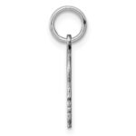 Sterling Silver Rh-plt Engraveable Boy Disc Charm Polish on Front/Back - Image 2