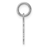 Sterling Silver Rh-plt Engraveable Girl Disc Charm Polish on Front/Back - Image 2