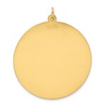 Sterling Silver GP Engraveable Round Polished Disc Charm - Image 4