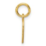 Sterling Silver GP Engraveable Heart Polished Disc Charm - Image 2