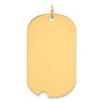 Sterling Silver GP Engraveable Dog Tag Disc Charm