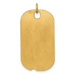Sterling Silver GP Engraveable Dog Tag Polished Disc Charm - Image 4