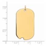 Sterling Silver GP Engraveable Dog Tag Disc Charm - Image 3