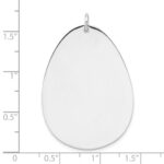 Sterling Silver Rh-plt Engraveable Polished Front/Satin Back Disc Charm - Image 4