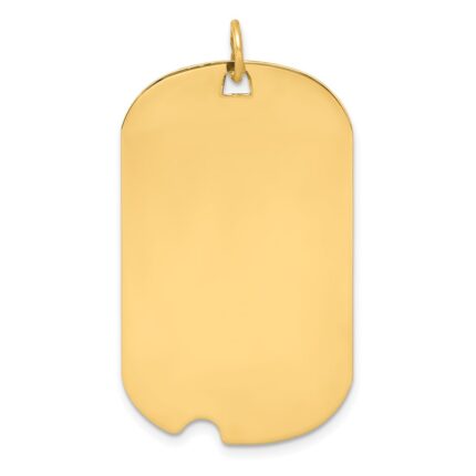 Sterling Silver GP Engraveable Dog Tag Disc Charm