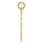 Sterling Silver GP Engraveable Boy Polished Disc Charm - Image 2