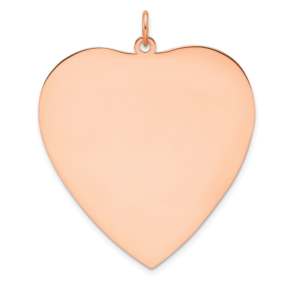 QM550R-2.jpg Sterling Silver RG Plated Engraveable Heart Polished Front/Satin Back Disc - Image 1