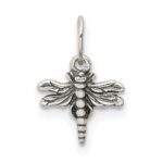 Sterling Silver Antiqued Dragonfly Charm
