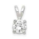 Sterling Silver CZ Pendant