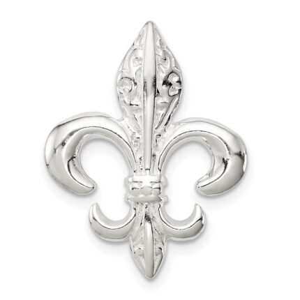 Sterling Silver Fleur De Lis Slide