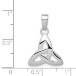 Sterling Silver Rhodium-plated Trinity Pendant - Image 3