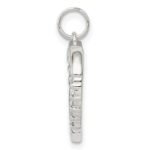 Sterling Silver CZ & Heart Pendant - Image 2