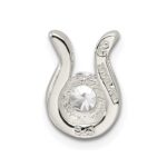Sterling Silver CZ Chain Slide - Image 4