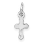 Sterling Silver RH-pltd Child's June Preciosca Crystal Cross Pendant - Image 3