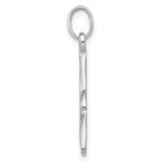 Sterling Silver Rhodium-plated Polished Celtic Symbol Pendant - Image 2