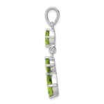 Sterling Silver Rhodium-plated Peridot Pendant - Image 2