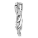 Sterling Silver Rhodium Diam. Infinity Symbol Slide Pendant - Image 2