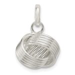 Sterling Silver Love Knot Large Pendant - Image 3