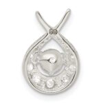 Sterling Silver Vibrant CZ Pendant - Image 4