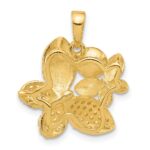 Sterling Silver Gold-plated FWC Pearl and CZ Butterfly Pendants - Image 3