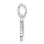 Sterling Silver RH-plated Multi-color Enameled Butterfly Children's Pendant - Image 2