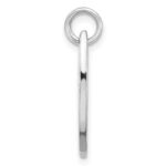 Sterling Silver Rhodium-plated Yellow Enamel Pineapple Surfboard Pendant - Image 2