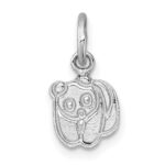 Sterling Silver Madi K Rhodium-plated Enameled Black And White Panda Childrens Pendant - Image 3