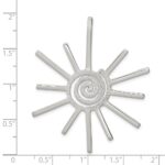 Sterling Silver Fancy Sun Pendant - Image 3