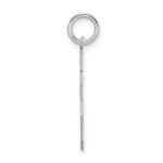 Sterling Silver/Rhodium-plated Satin Number 16 Charm - Image 2
