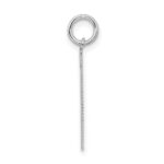 Sterling Silver/Rhodium-plated Satin Number 31 Charm - Image 2