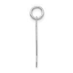 Sterling Silver/Rhodium-plated Satin Number 32 Charm - Image 2