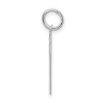 Sterling Silver/Rhodium-plated Satin Number 37 Charm - Image 2