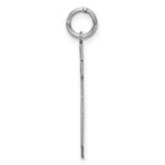 Sterling Silver/Rhodium-plated Satin Number 15 Charm - Image 2