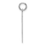 Sterling Silver/Rhodium-plated Satin Number 21 Charm - Image 2