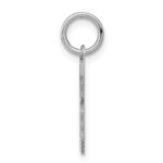 Sterling Silver/Rhodium-plated Satin Number 8 Charm - Image 2
