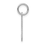 Sterling Silver/Rhodium-plated Satin Number 9 Charm - Image 2
