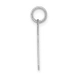 Sterling Silver/Rhodium-plated Satin Number 50 Charm - Image 2