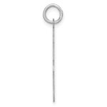 Sterling Silver/Rhodium-plated Satin Number 8 Charm - Image 2