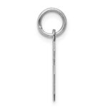 Sterling Silver/Rhodium-plated Polished Number 6 Charm - Image 2