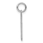 Sterling Silver/Rhodium-plated Polished Number 40 Charm - Image 2